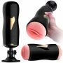 Dwustronny masturbator z wibracją B Series Fox czarny USB - 30